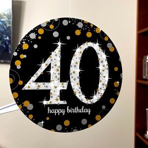 Happy 40th birthday decorations